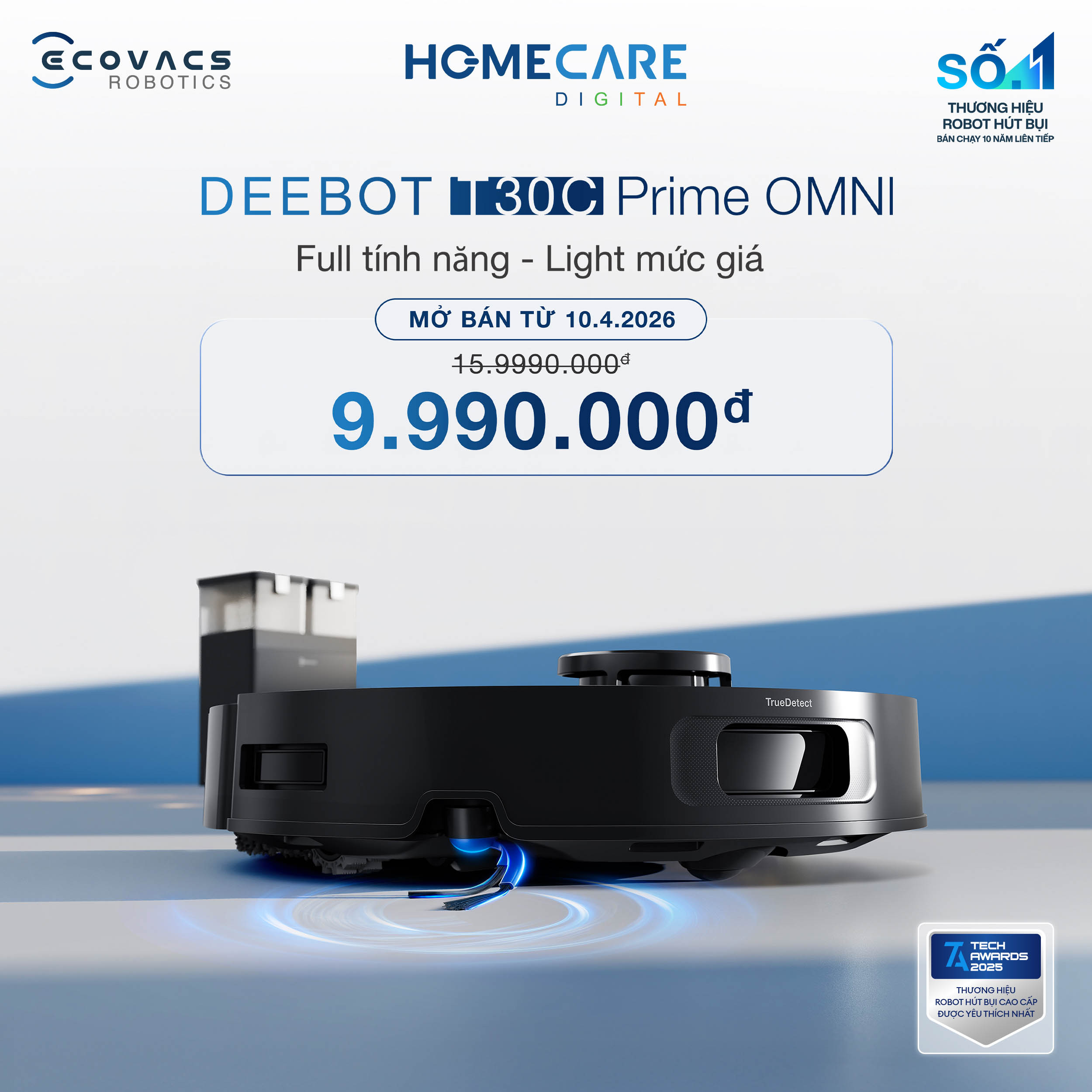 Ecovacs Deebot T30C Prime Omni