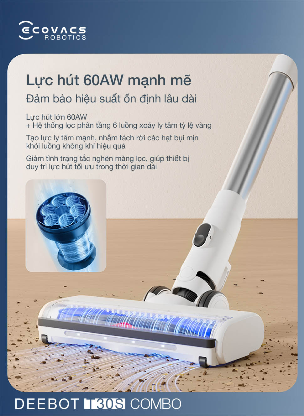 Ecovacs Deebot T30S Combo