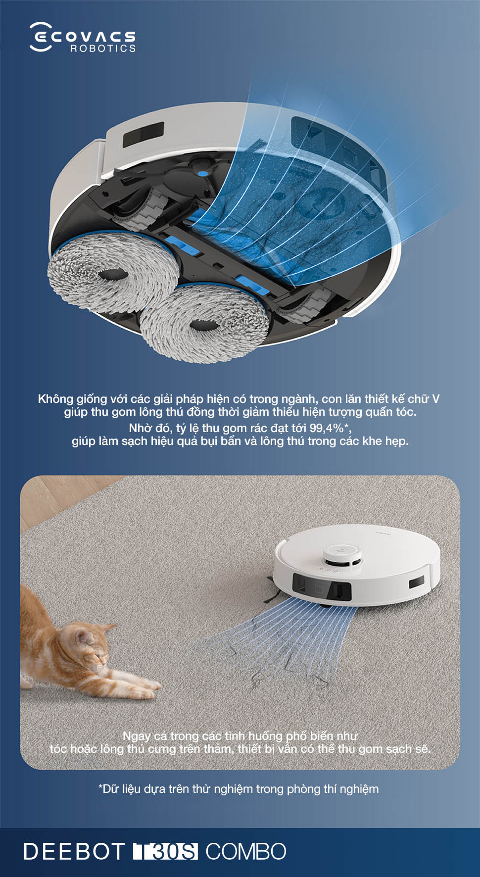Ecovacs Deebot T30S Combo