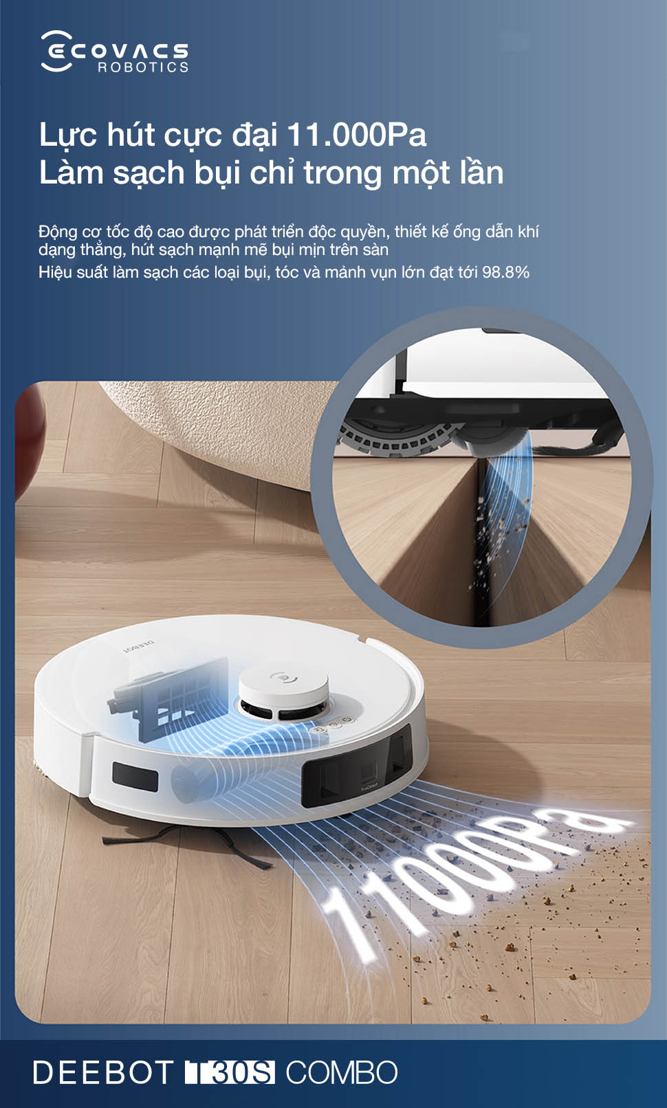 Ecovacs Deebot T30S Combo