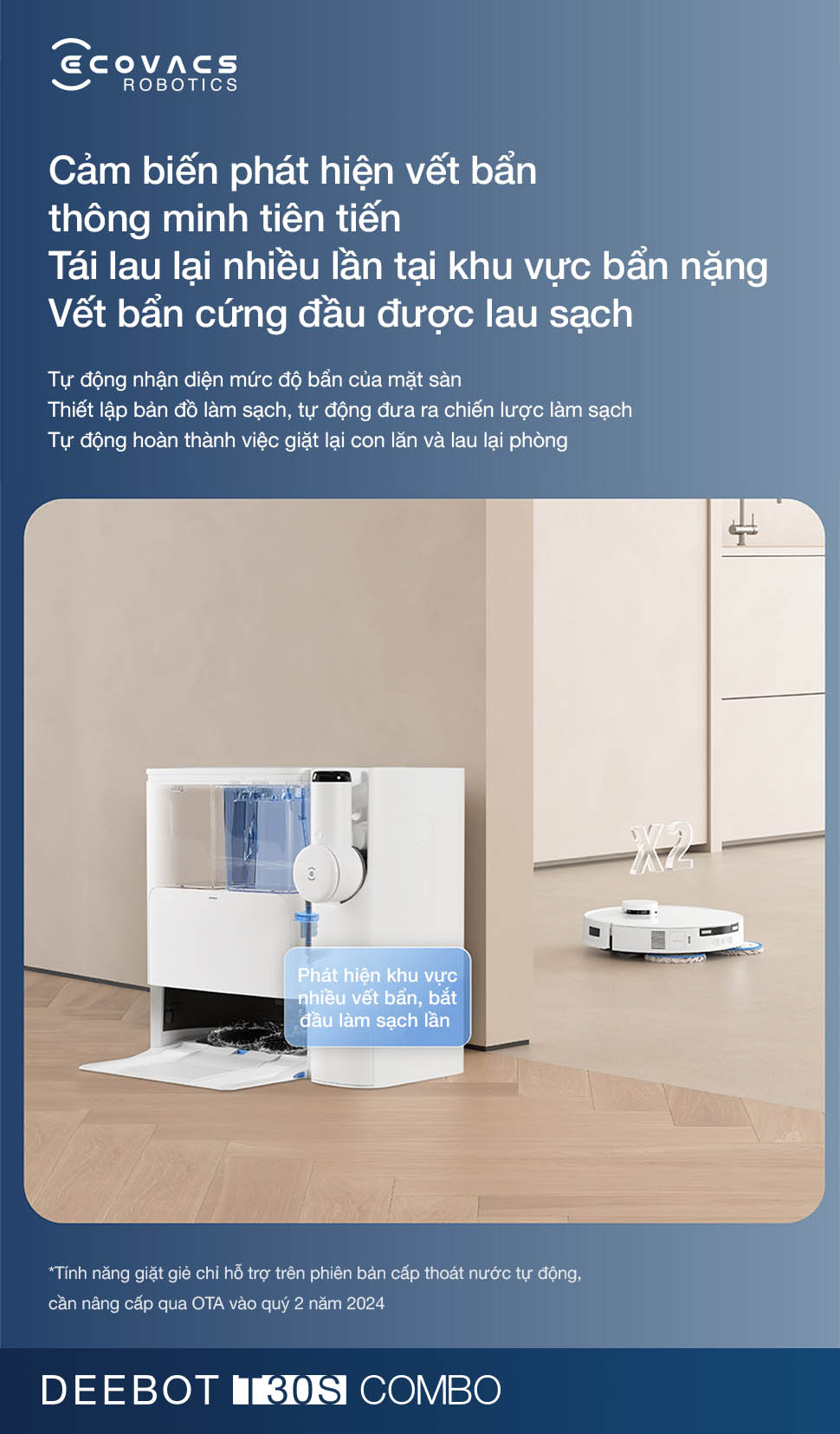 Ecovacs Deebot T30S Combo