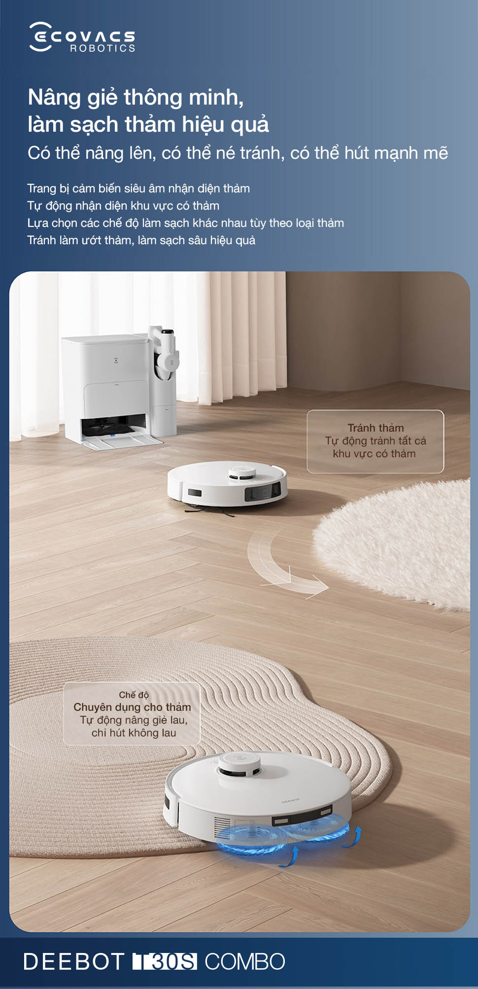 Ecovacs Deebot T30S Combo