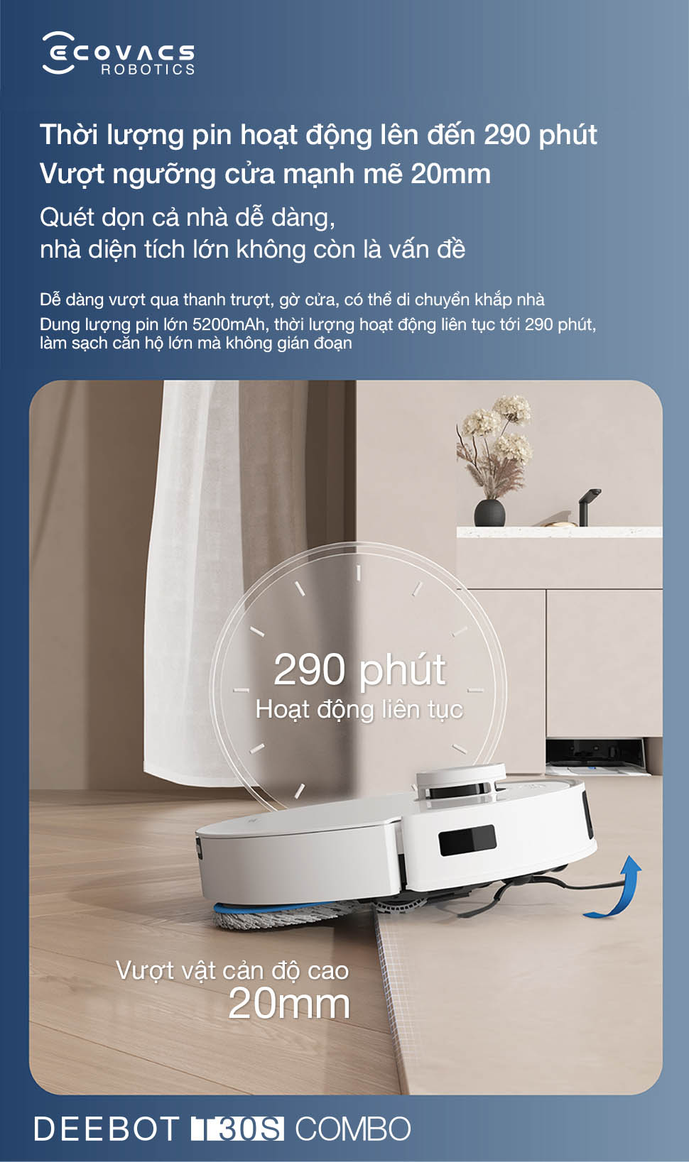 Ecovacs Deebot T30S Combo