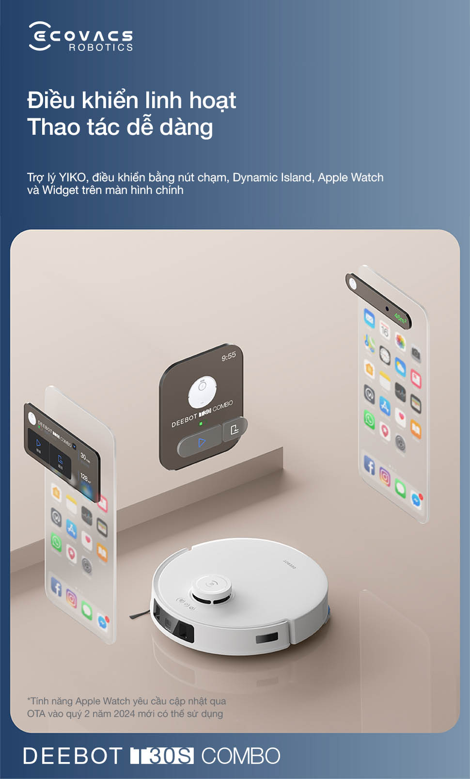 Ecovacs Deebot T30S Combo