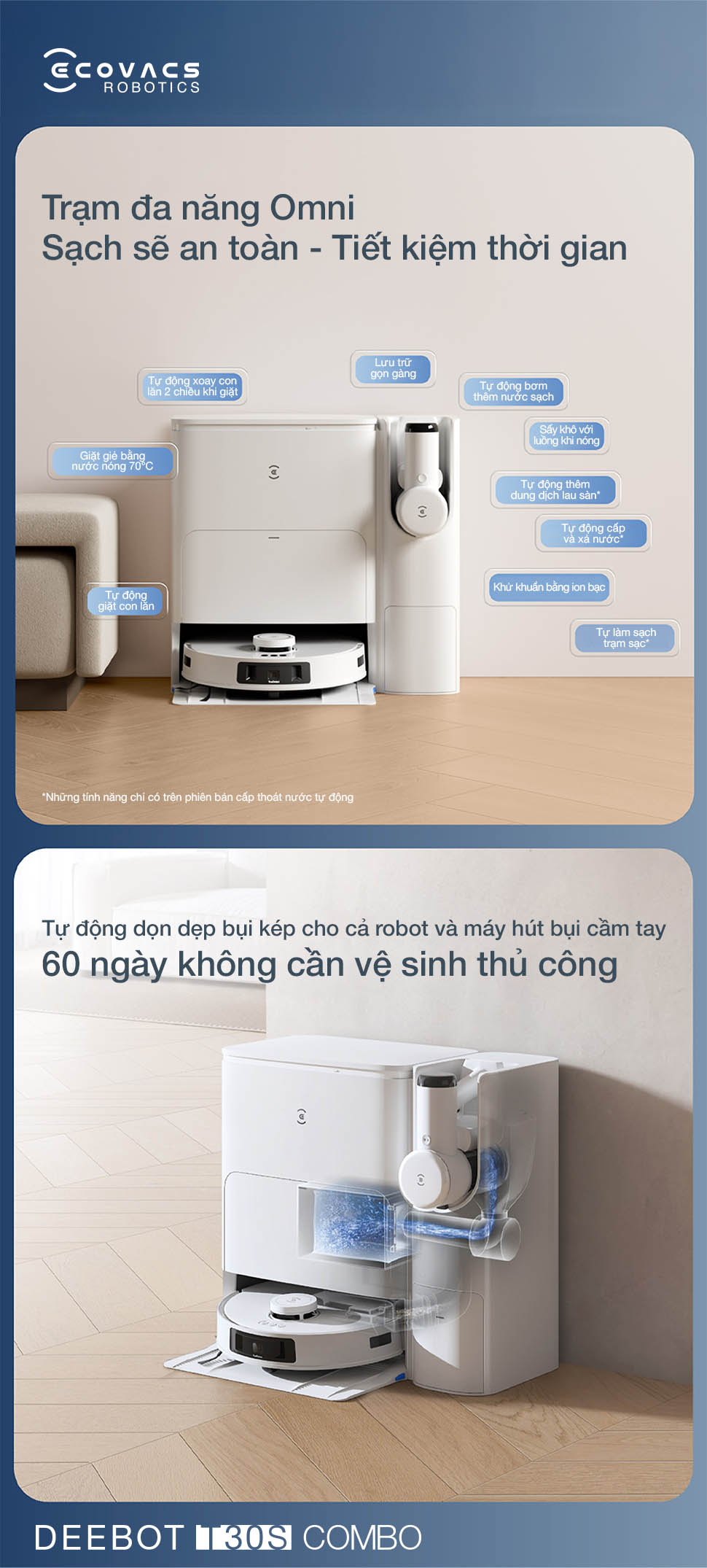 Ecovacs Deebot T30S Combo