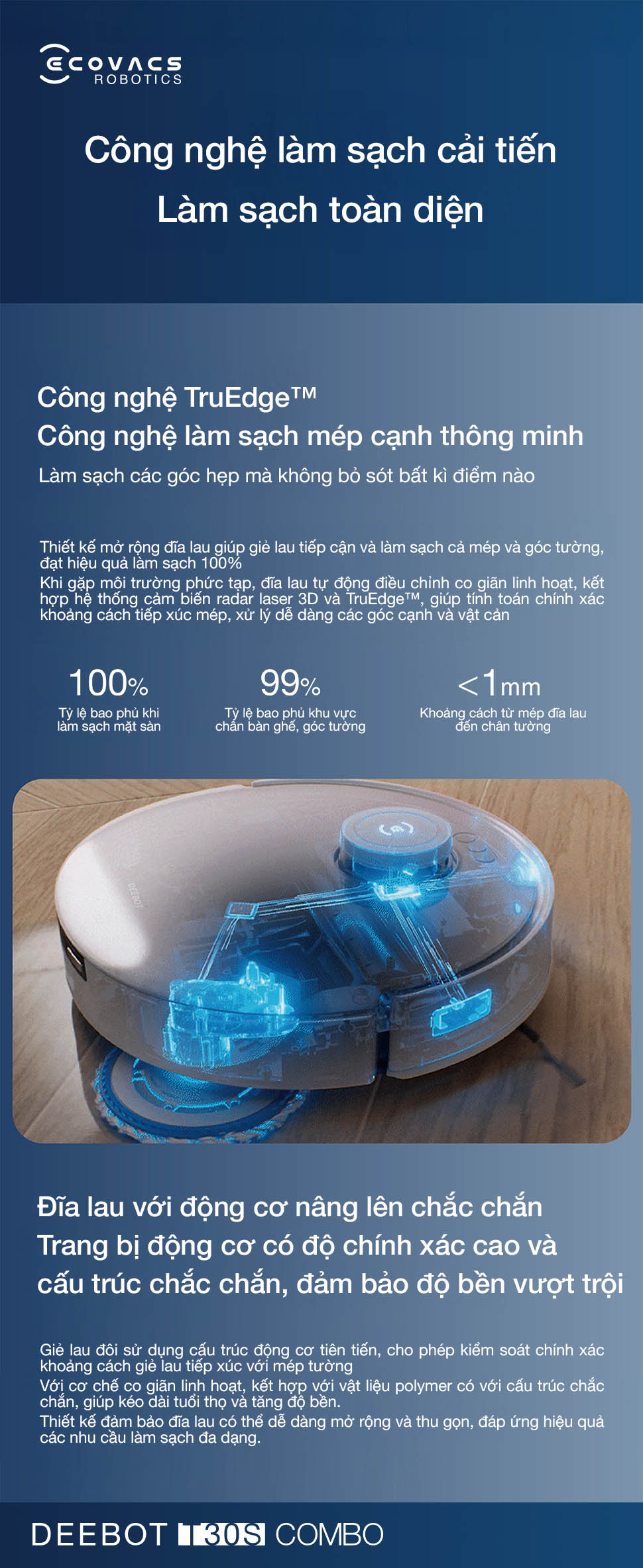 Ecovacs Deebot T30S Combo