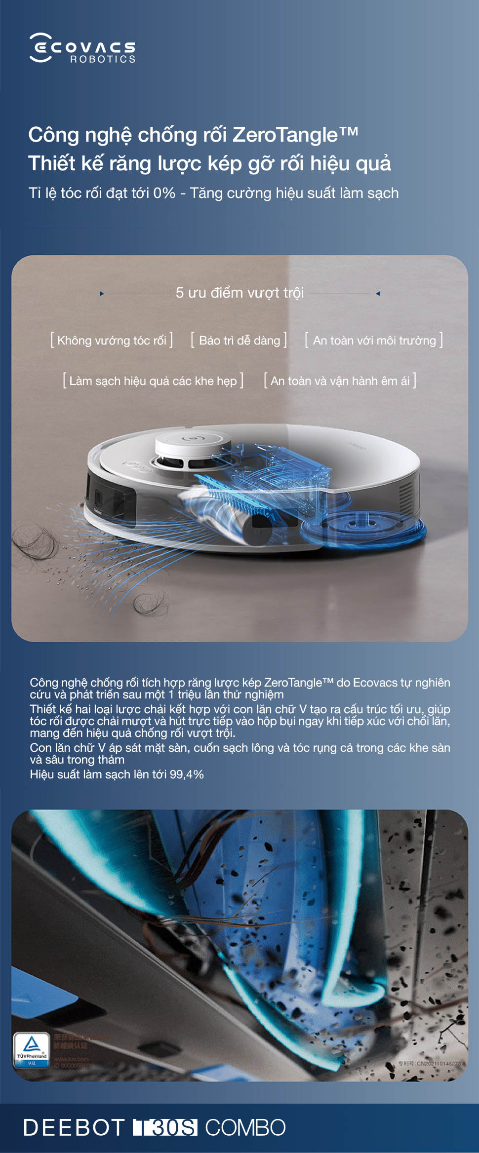 Ecovacs Deebot T30S Combo