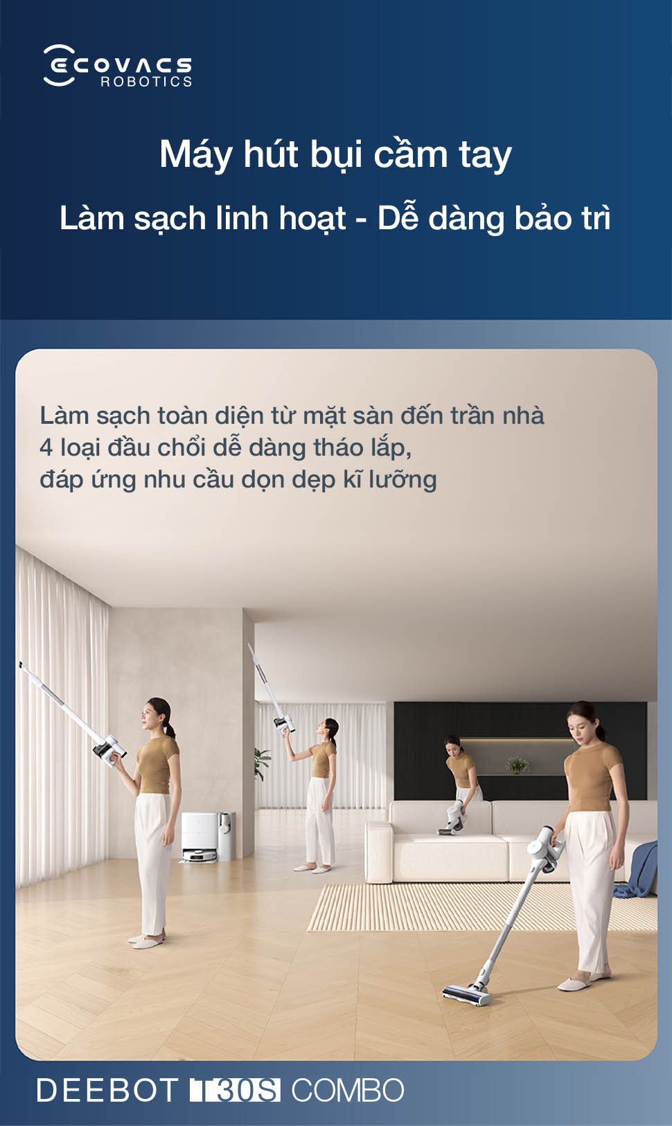 Ecovacs Deebot T30S Combo