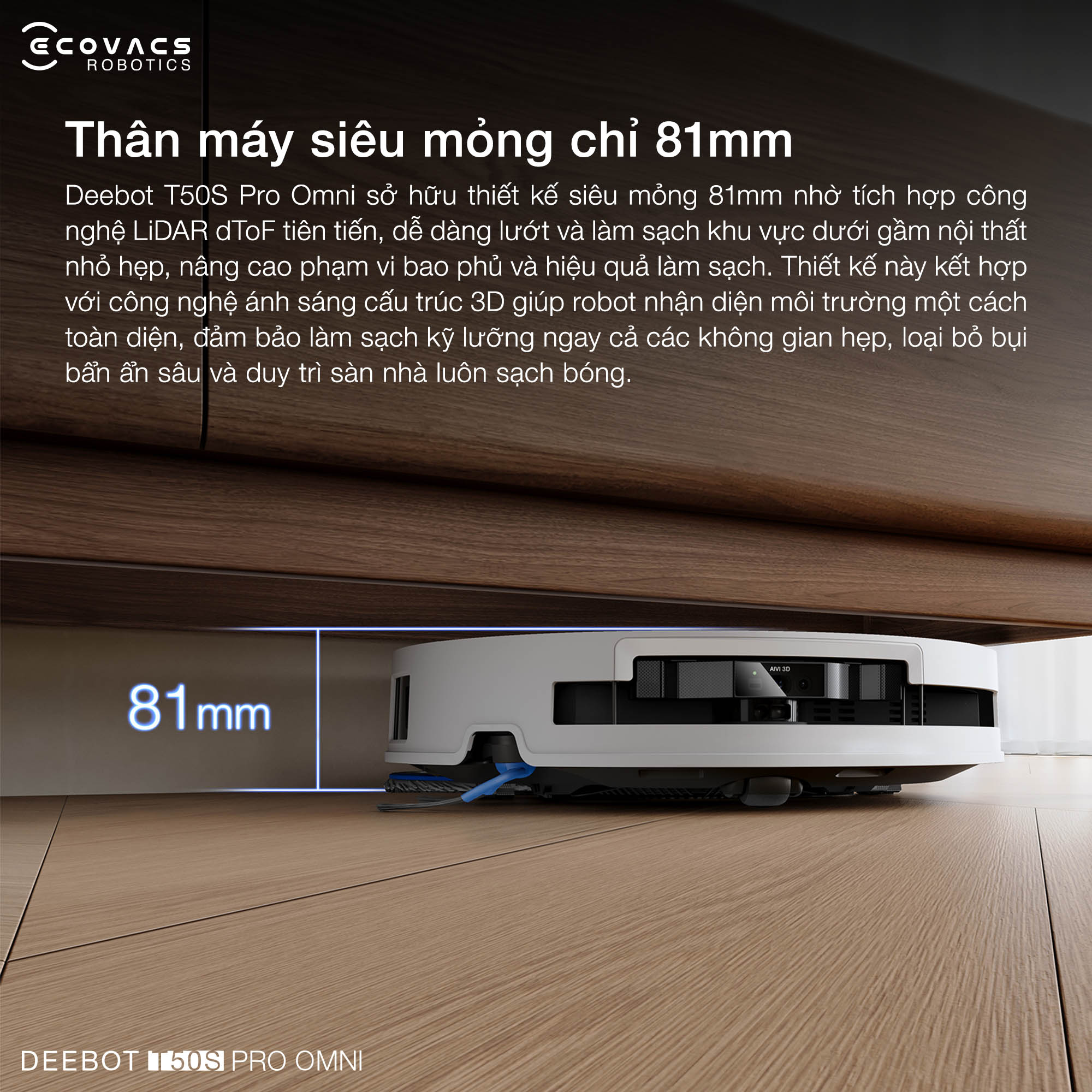 Ecovacs Deebot T50s Pro Omni