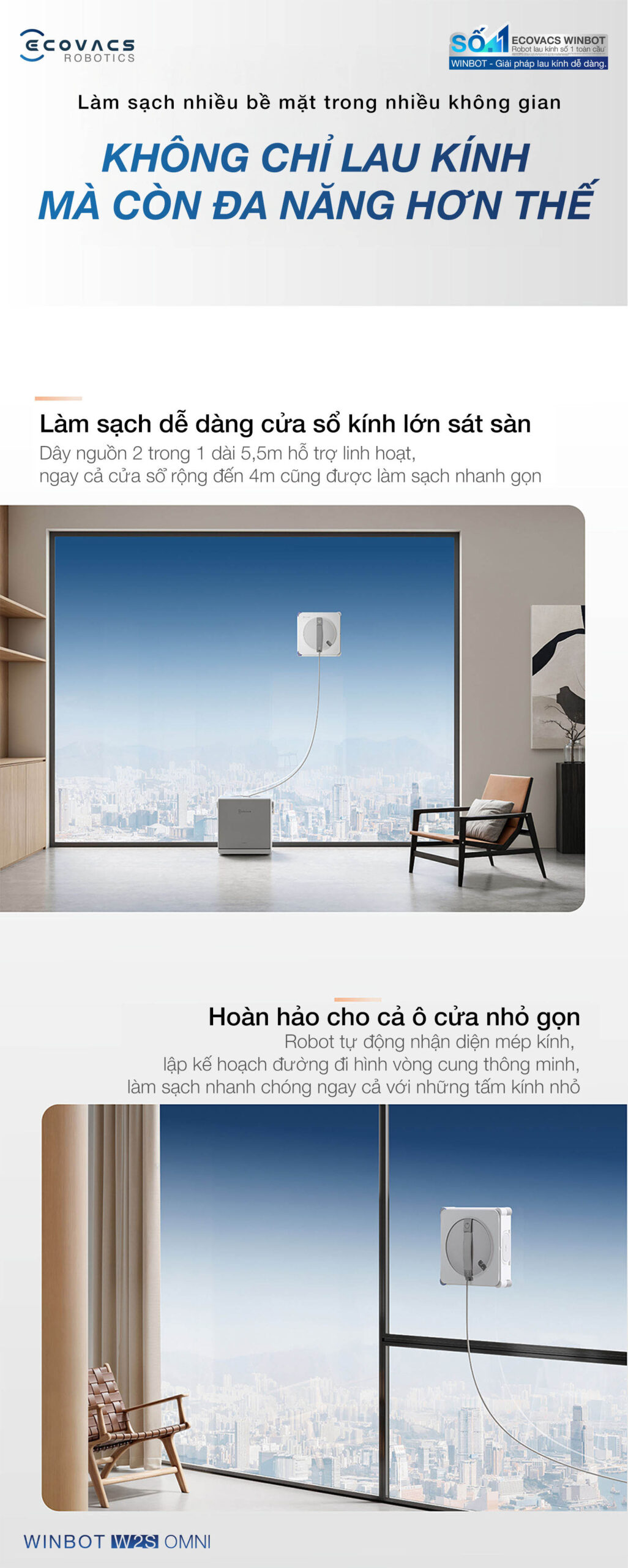 Ecovacs Winbot W2S Omni