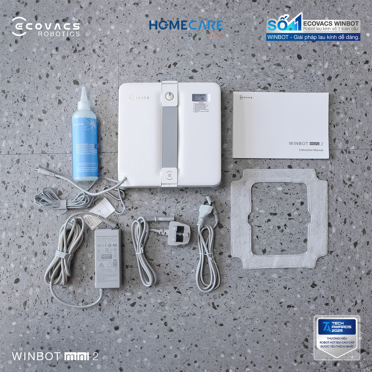 Robot lau kính Ecovacs Winbot Mini 2