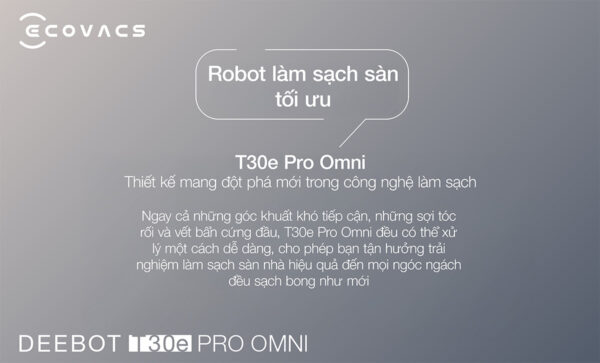 Deebot T30e Pro Omni