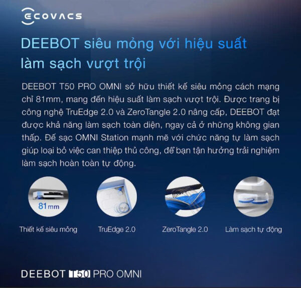 Deebot T50 Pro Omni
