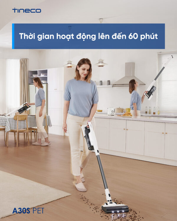 Máy hút bụi cầm tay không dây Tineco A30S Pet