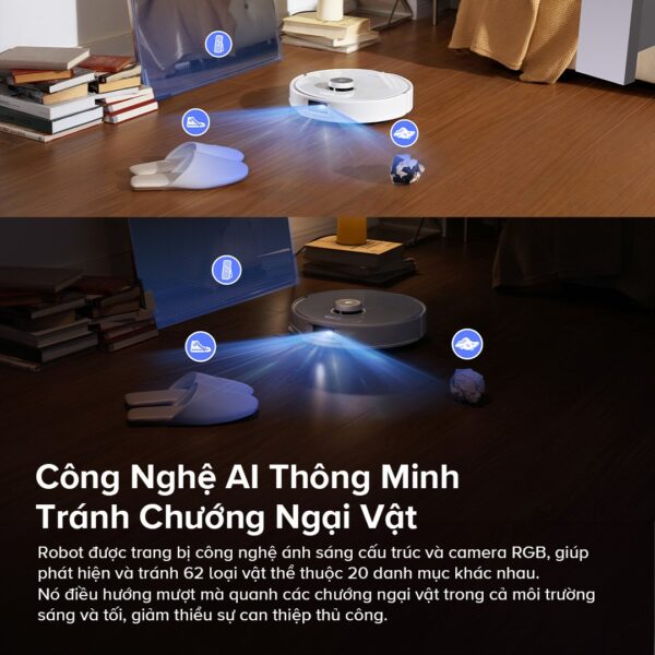 Robot hút bụi lau nhà Roborock Qrevo Curv
