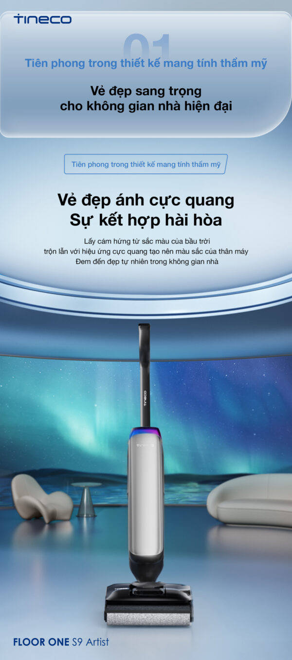 Máy lau sàn hút bụi Tineco Floor One S9 Artist