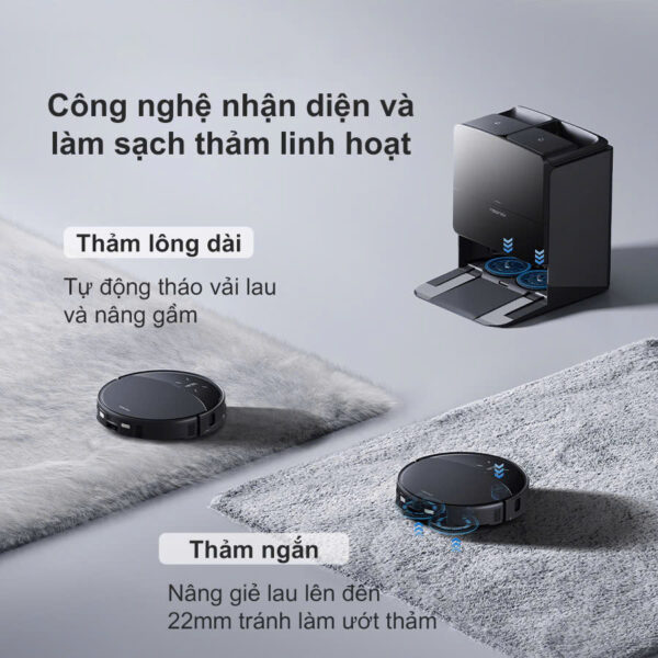 Robot hút bụi lau nhà Roborock Saros 10R