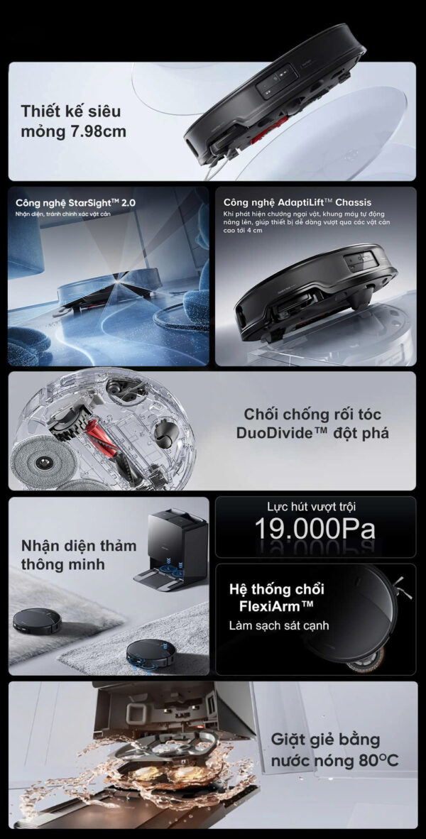 Robot hút bụi lau nhà Roborock Saros 10R