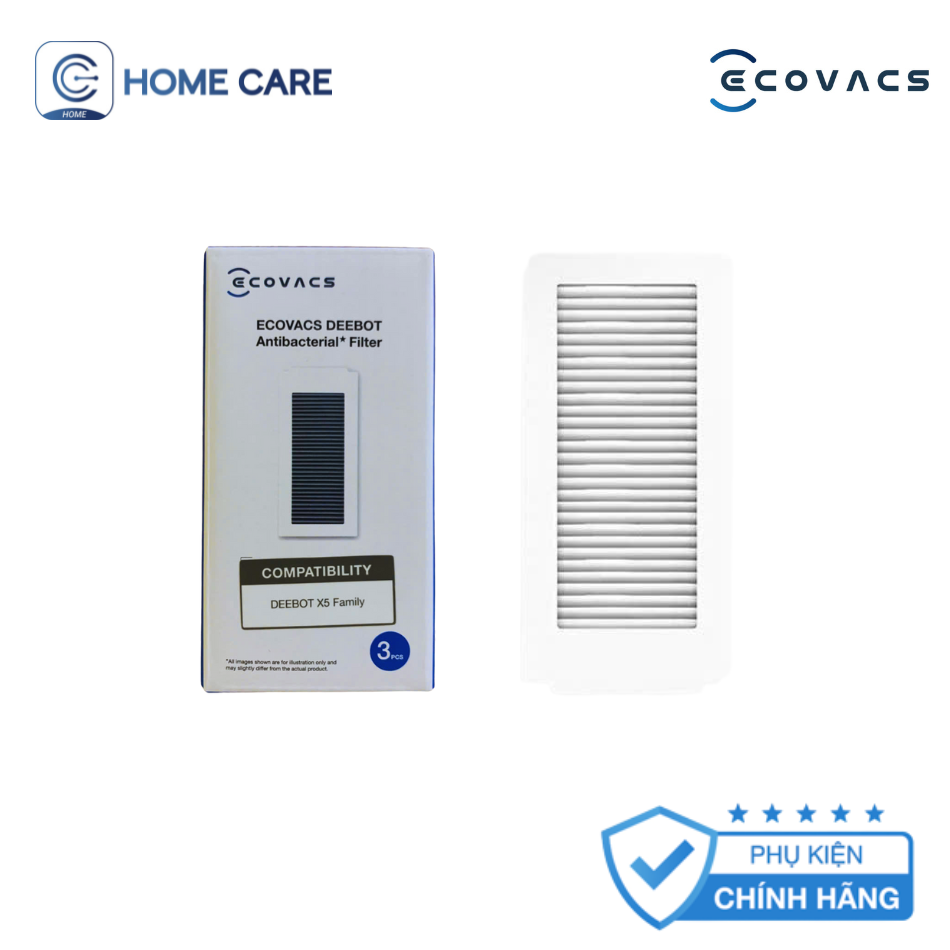 Bộ lọc kháng khuẩn phụ kiện Robot Ecovacs X5 Family