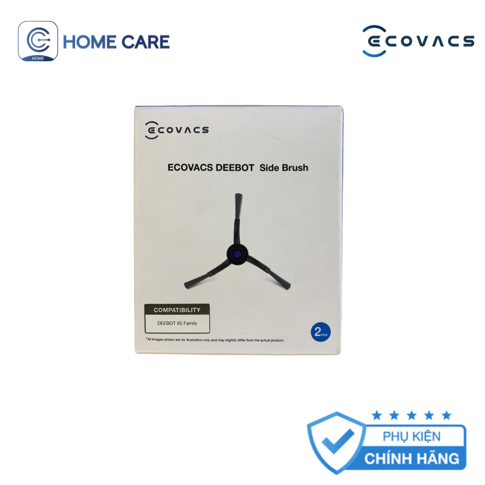 Chổi cạnh màu đen cho Ecovacs X5 Family