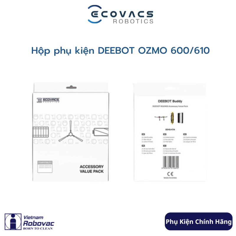 Hộp phụ kiện Ecovacs Deebot OZMO 600/610