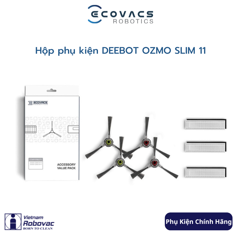 Hộp phụ kiện Ecovacs Deebot ozmo slim 11