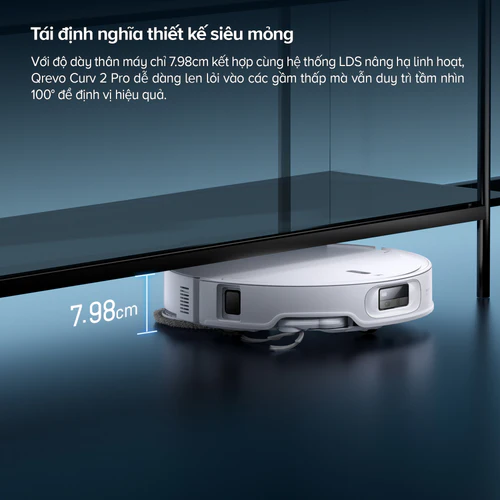 Robot hút bụi lau nhà Roborock Qrevo Curv 2 Pro