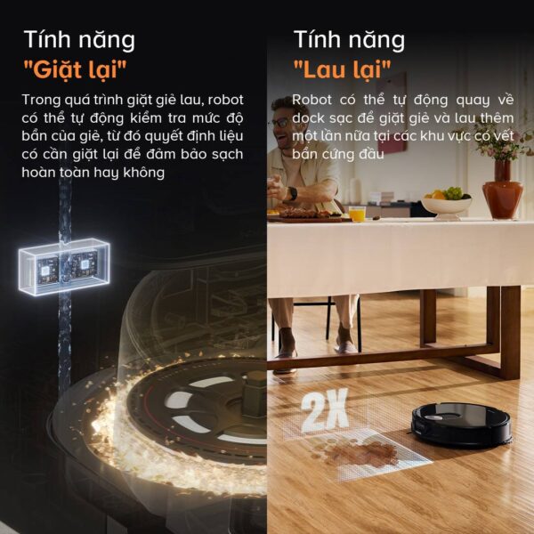 Robot hút bụi lau nhà Roborock Qrevo Slim