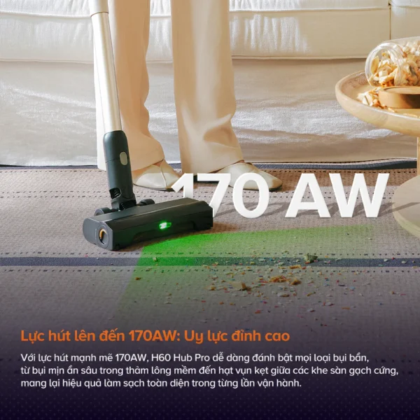 Máy hút bụi lau nhà Roborock H60 Hub Pro
