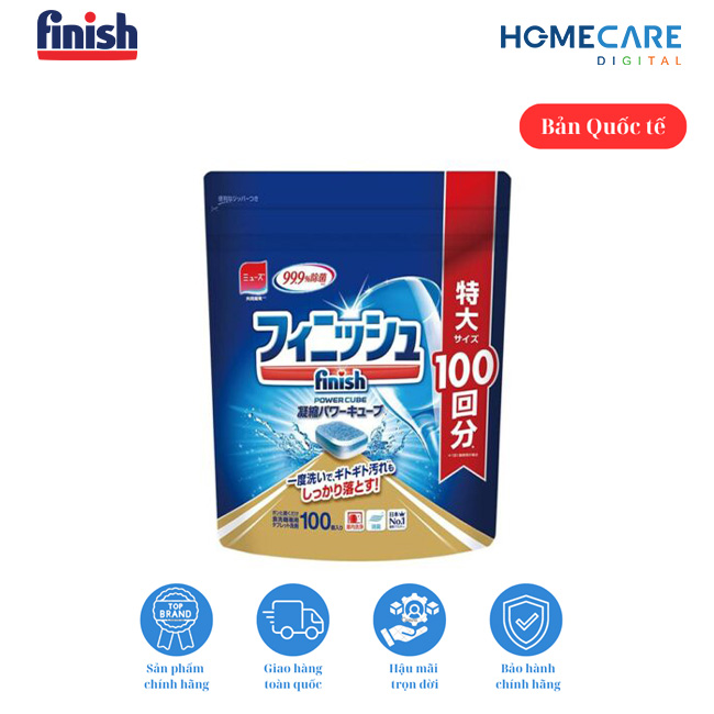 Viên Finish Power cube nhật túi 100 viên