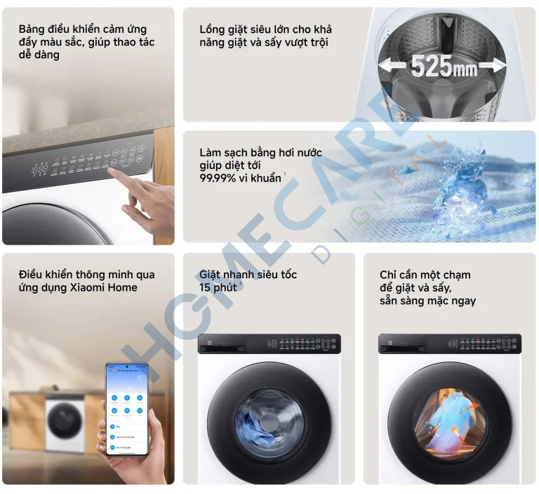 Máy giặt Xiaomi Mijia Front Load Washer 9kg WM090MJA08VN 