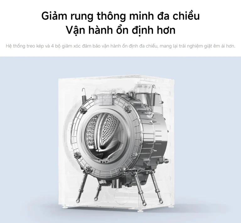Động cơ BLDC vận hành êm ái Xiaomi Mijia Front Load Washer 9kg WM090MJA08VN