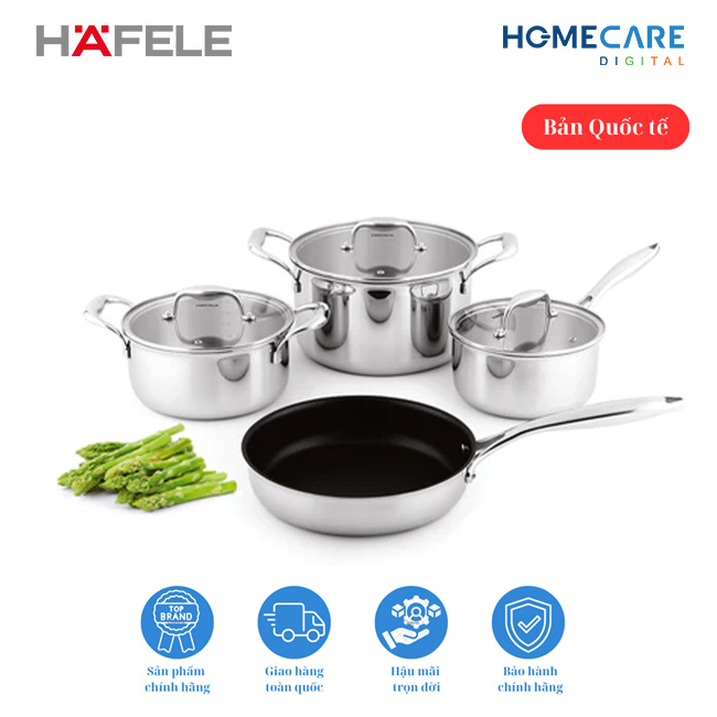 Bộ nồi chảo Hafele HS-CW4CX