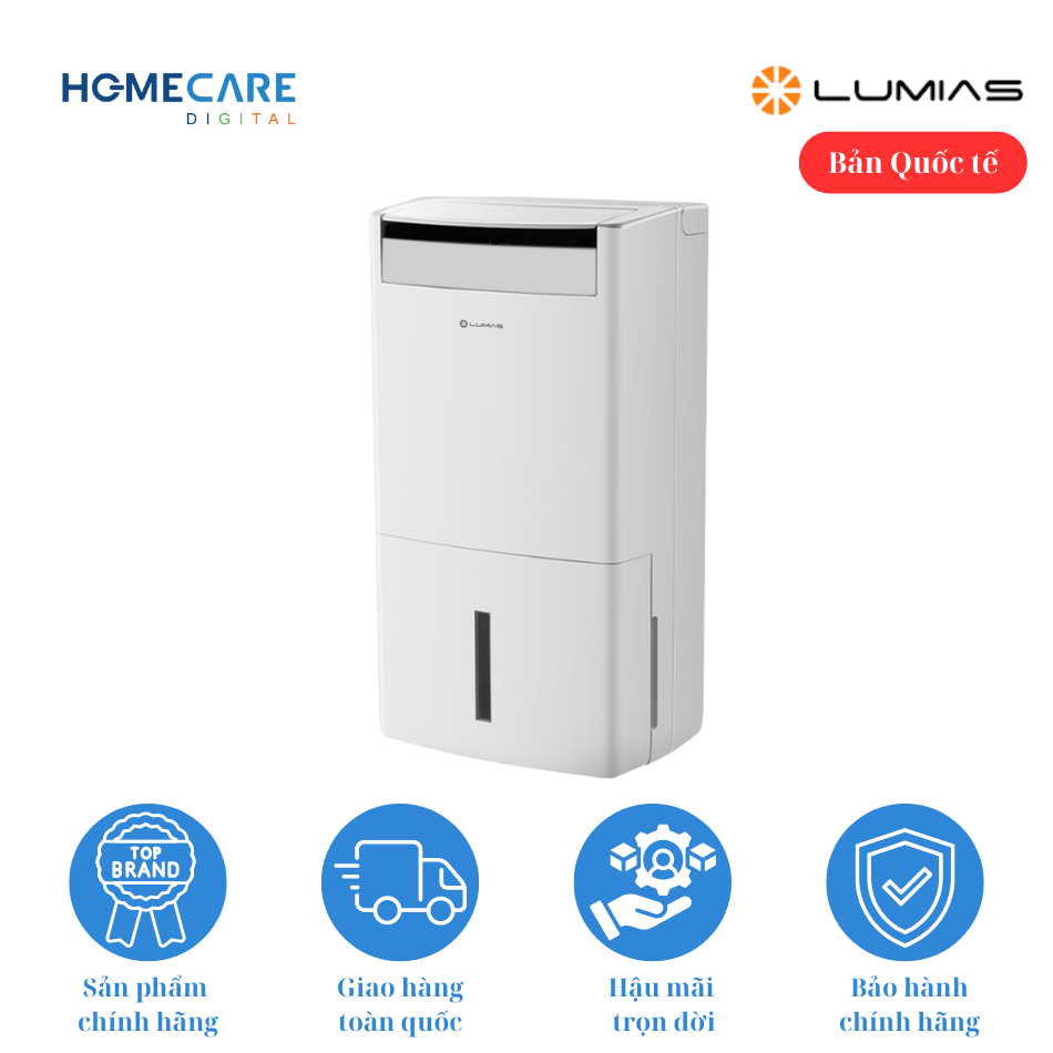 Máy hút ẩm kiêm lọc không khí Lumias D6S-30L