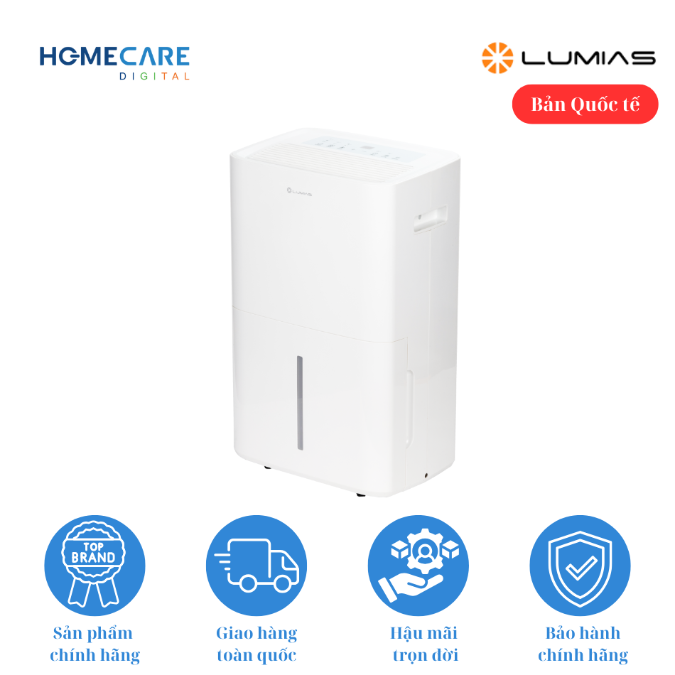 Máy hút ẩm 60L Lumias D6E-60L – 160m
