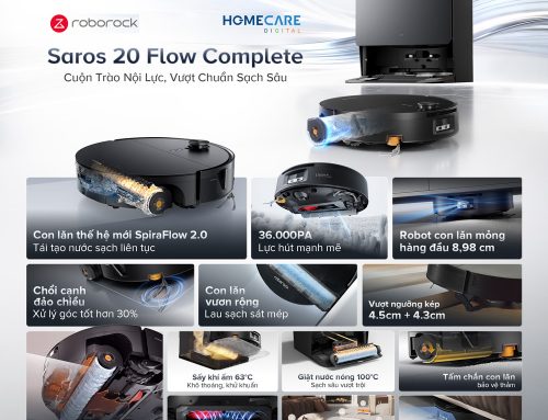 Robot hút bụi lau nhà con lăn dưới 25 triệu: Roborock Saros 20 Flow Complete có gì đáng mua?